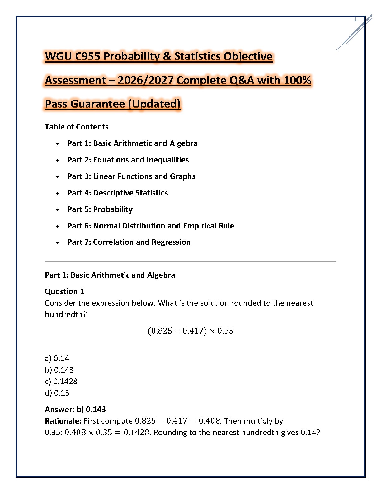 WGU C955 Statistics Exam Prep Guide IMG-1