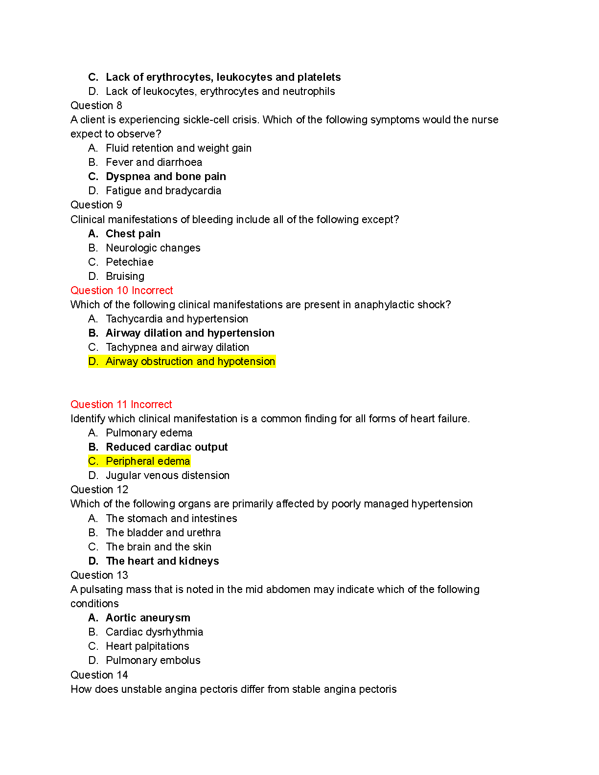 Pathophysiology Test Bank 5e | NUR 2063 Exam Prep 2026/27