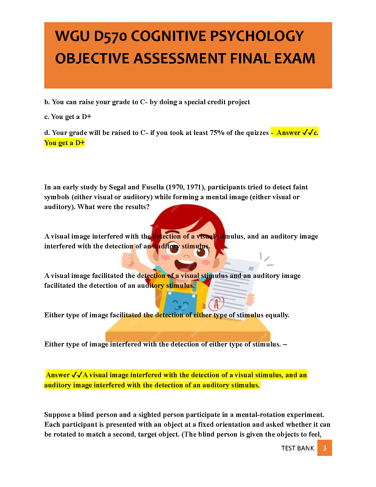 WGU D570 Cognitive Psychology Final Exam Study Guide PDF IMG-3