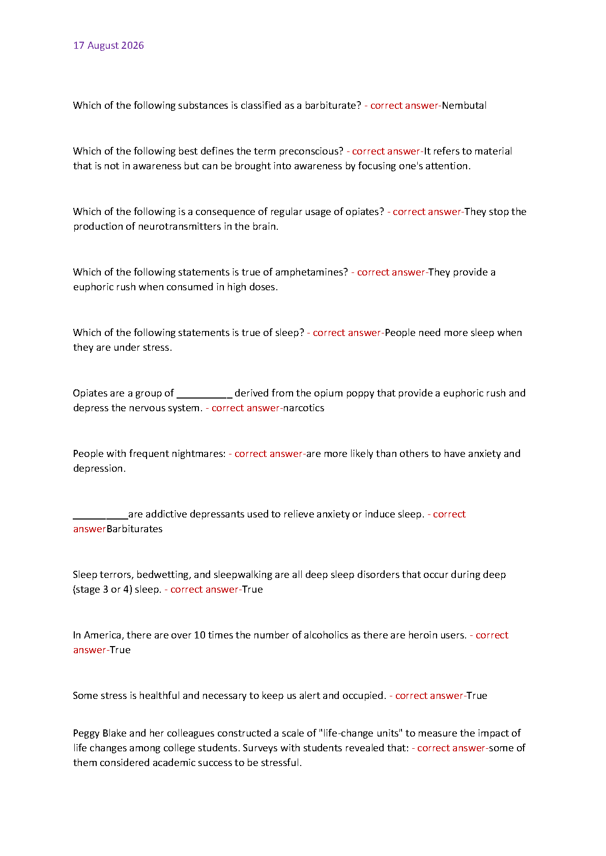 PSYC2301 Midterm Test Bank 2026-27: Psych Questions & Answers