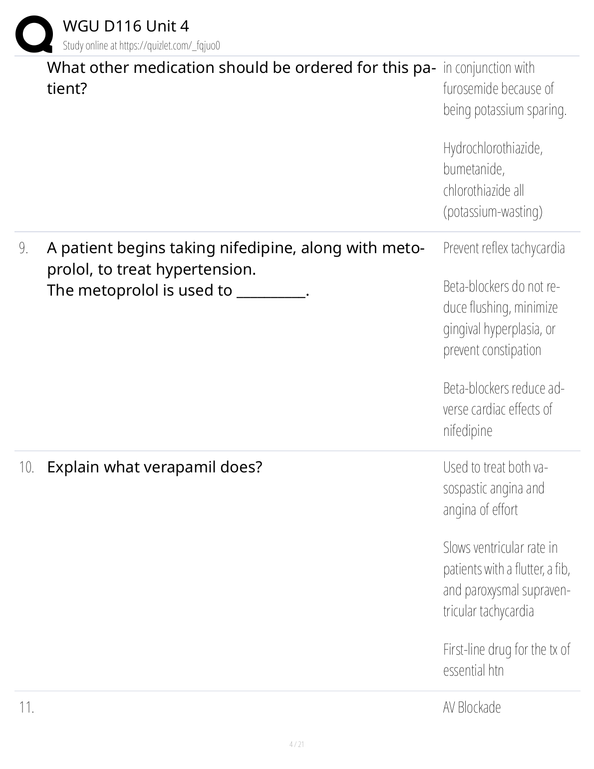 WGU D116 Unit 4 Test Bank 2025: Pharma Principles Q&A IMG-1