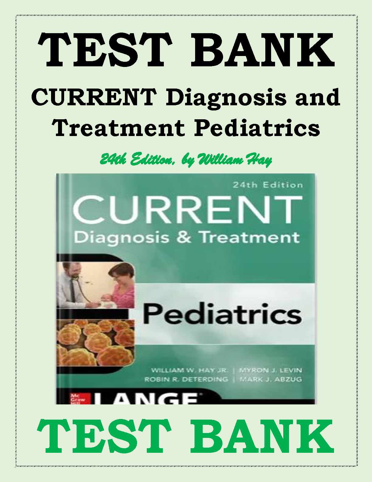 Pediatrics Test Bank 24th Ed Exam Prep 2026/27