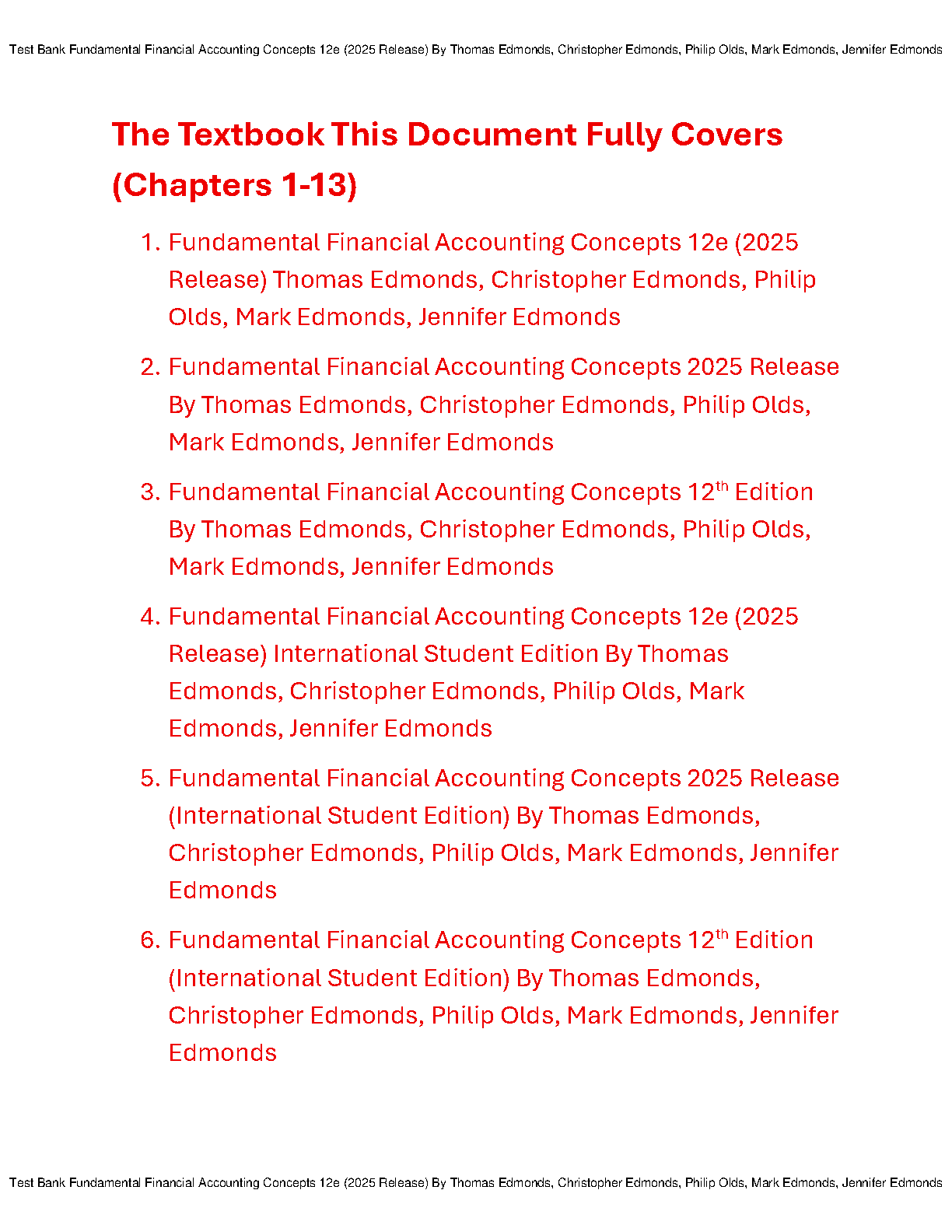 Fundamental Financial Accounting Concepts 12th Edition