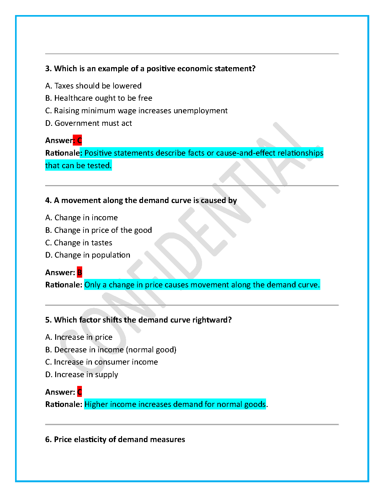 WGU D089 Principles of Economics Test Bank 2025-2026 Answers