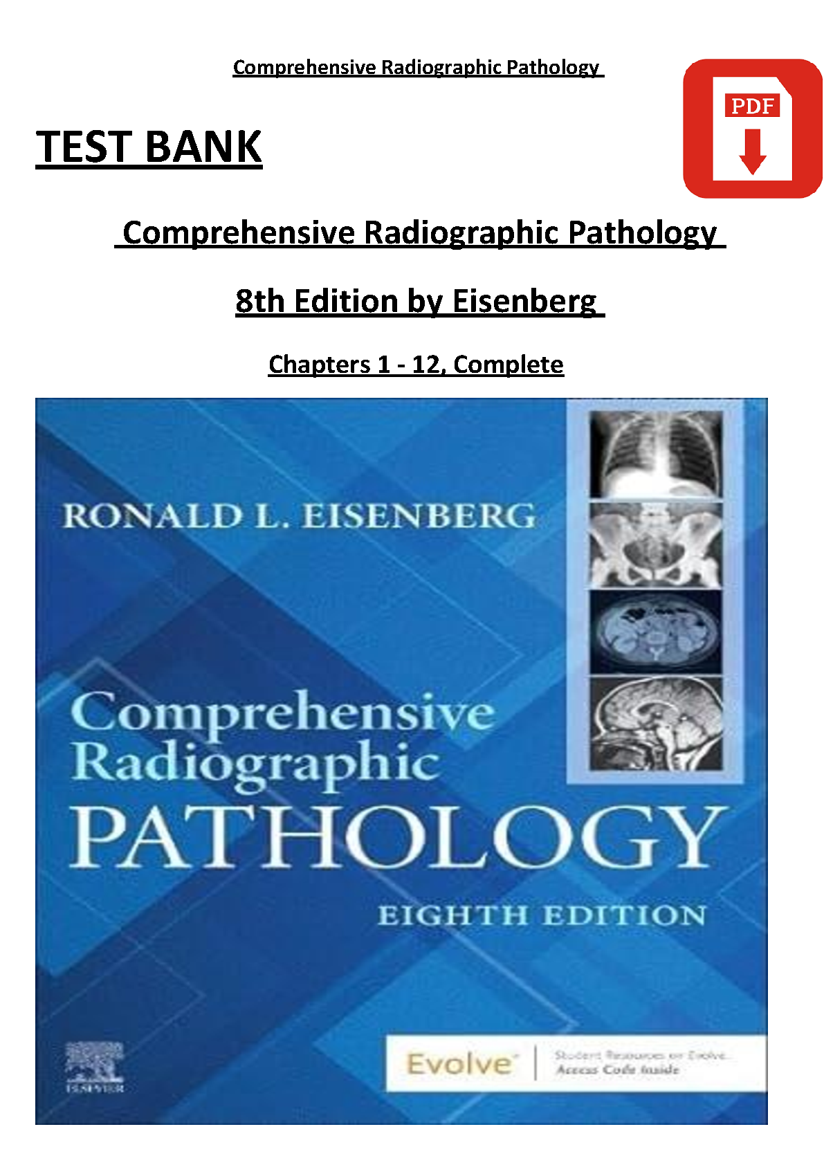 Radiographic Pathology Test Bank Ch 1-12 8th Ed 2026/27 IMG-1