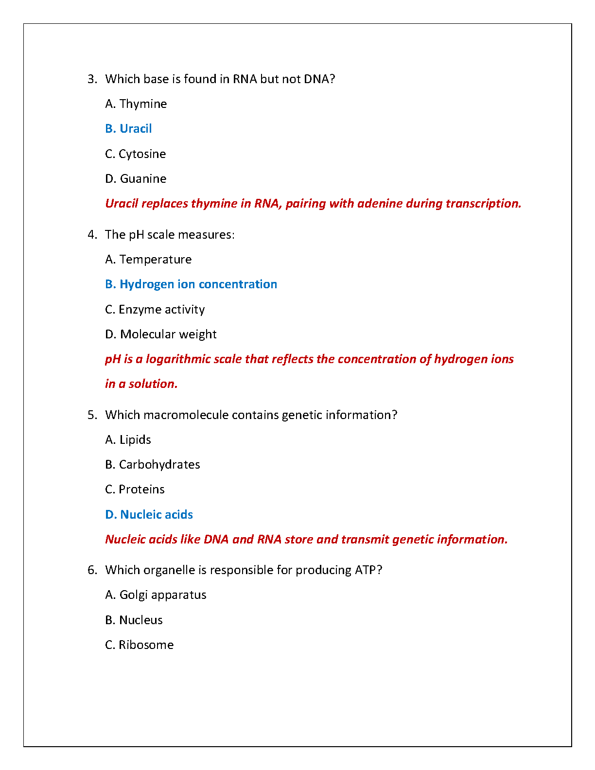 WGU C785 Biochemistry Final Exam 2 Study Guide 2025