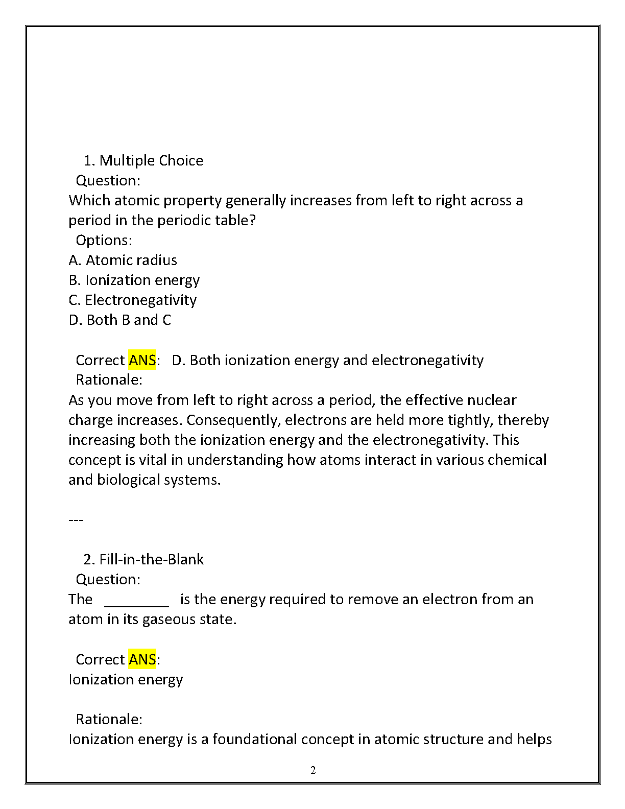 WGU SCIE 2030 Chem Final Exam Study Guide 2025-2026