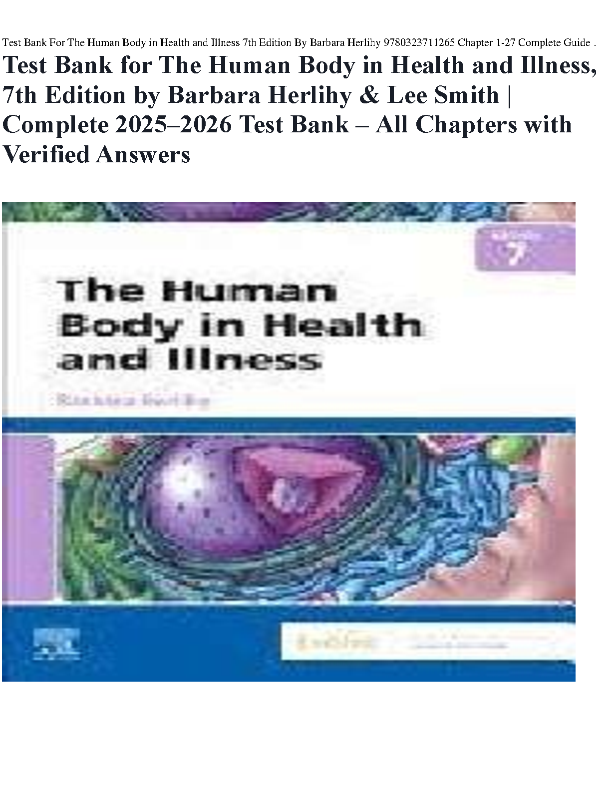 The Human Body in Health and Illness, 7th Edition IMG-1