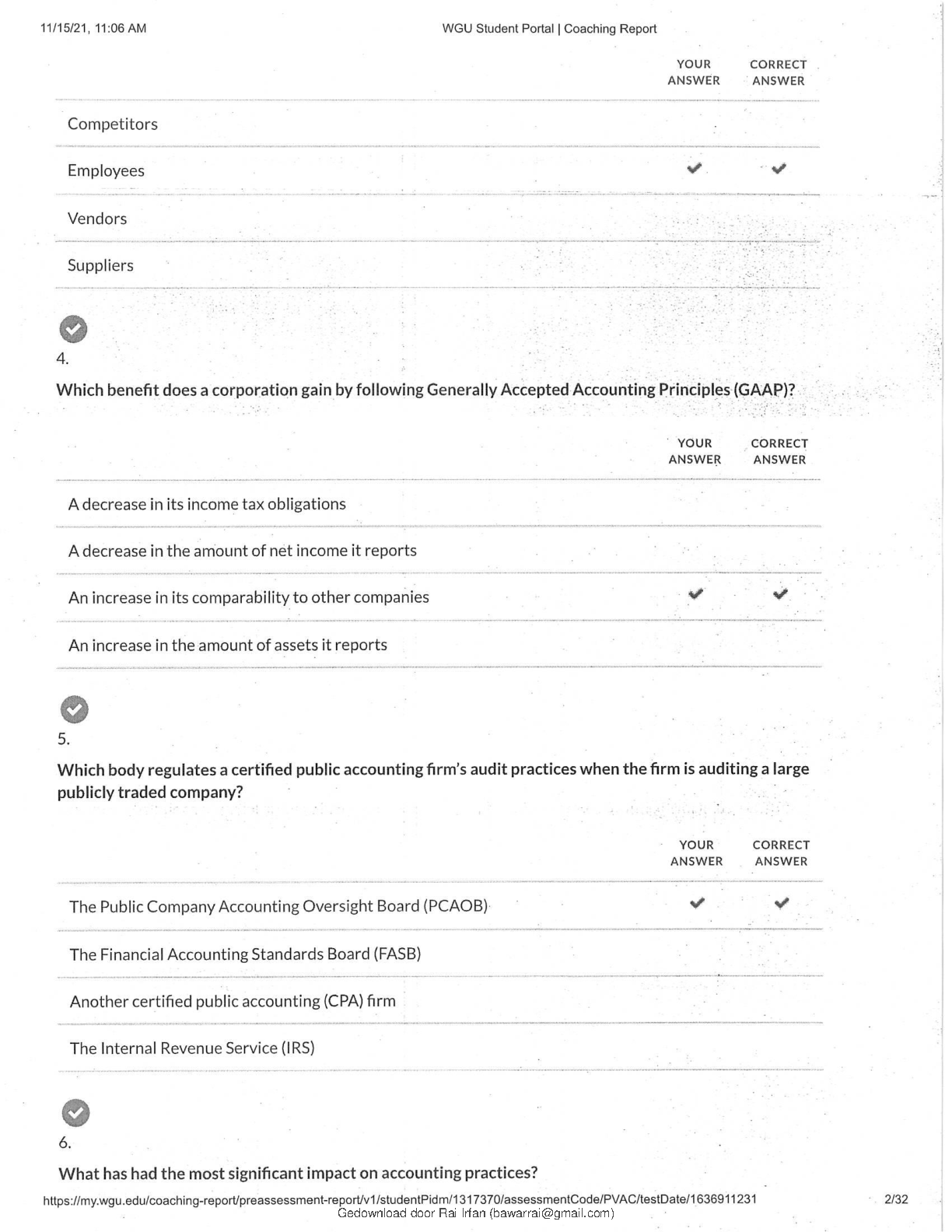 WGU C213 Accounting OA Exam Study Guide 100 Qs A+ Graded IMG-3