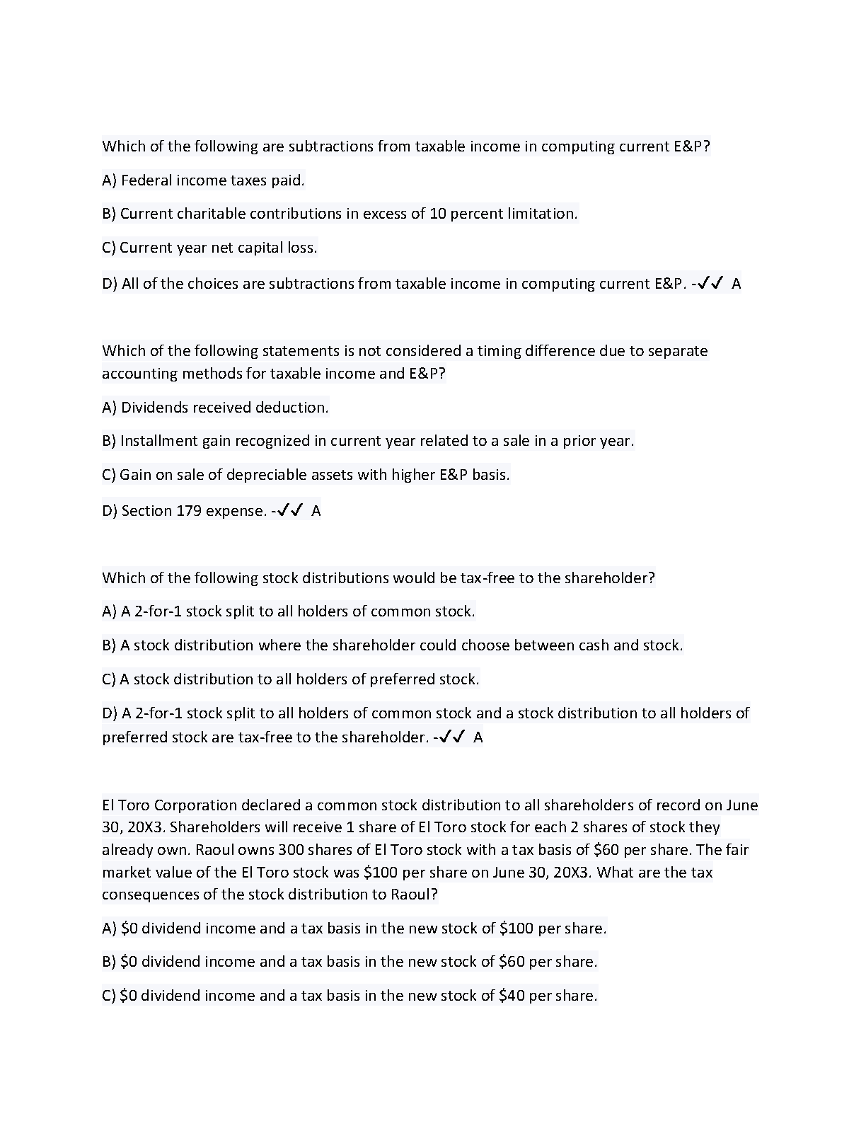 WGU C239 Advanced Tax Exam Prep: 50 Q&A (2024/2025)