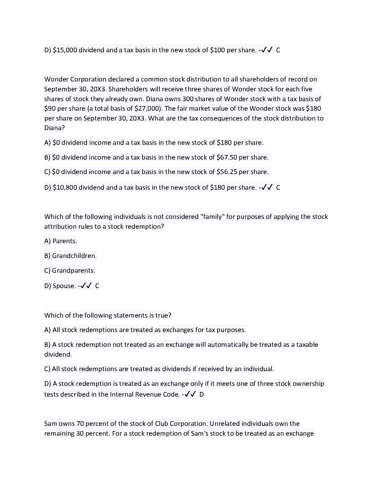 WGU C239 Advanced Tax Exam Prep: 50 Q&A (2024/2025) IMG-3