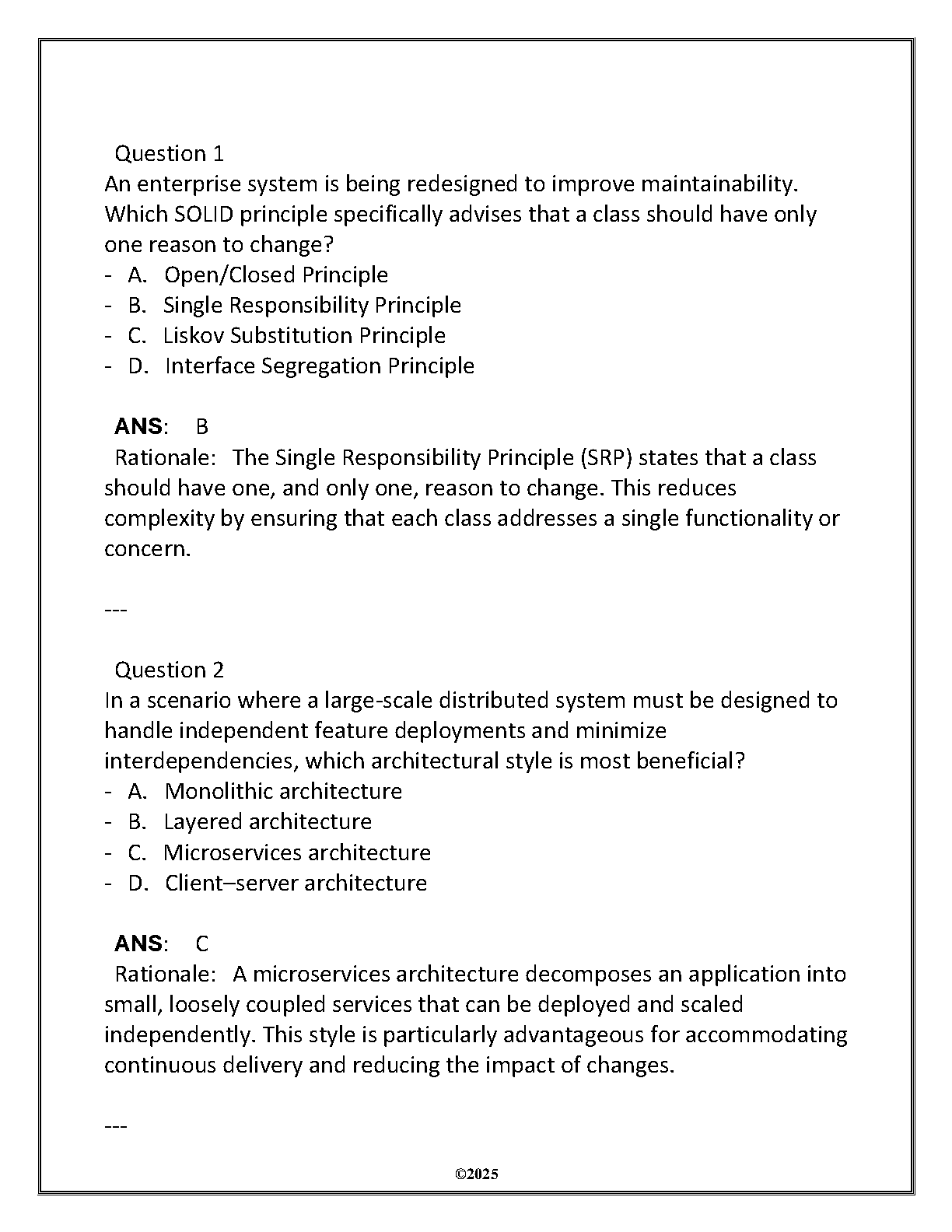 WGU D480 ITSW 3151 Software QA Test Bank 2026 Verified Answers