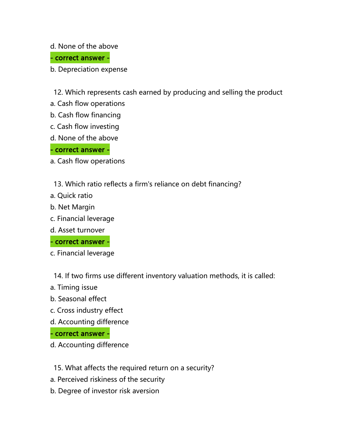 WGU C214 Financial Management OA Study Guide 2025 IMG-1
