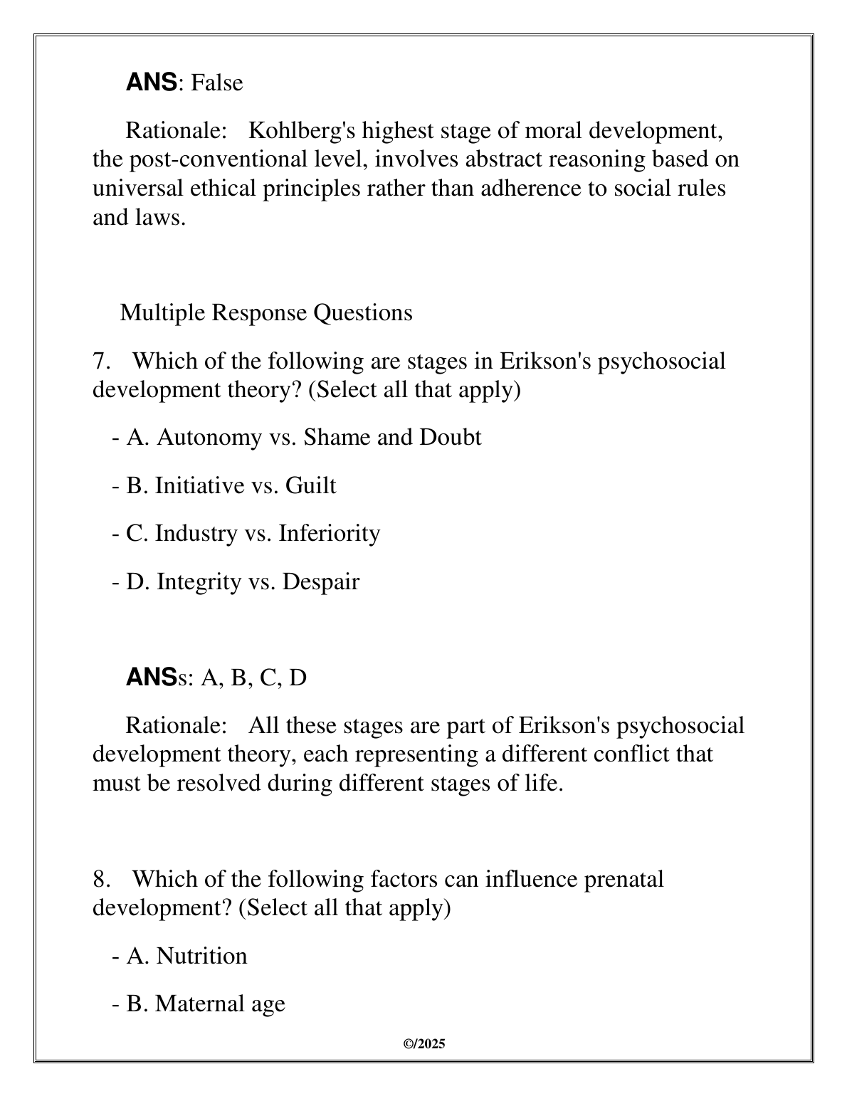 PSYC 1020 Human Growth Dev Test Bank WGU IMG-1