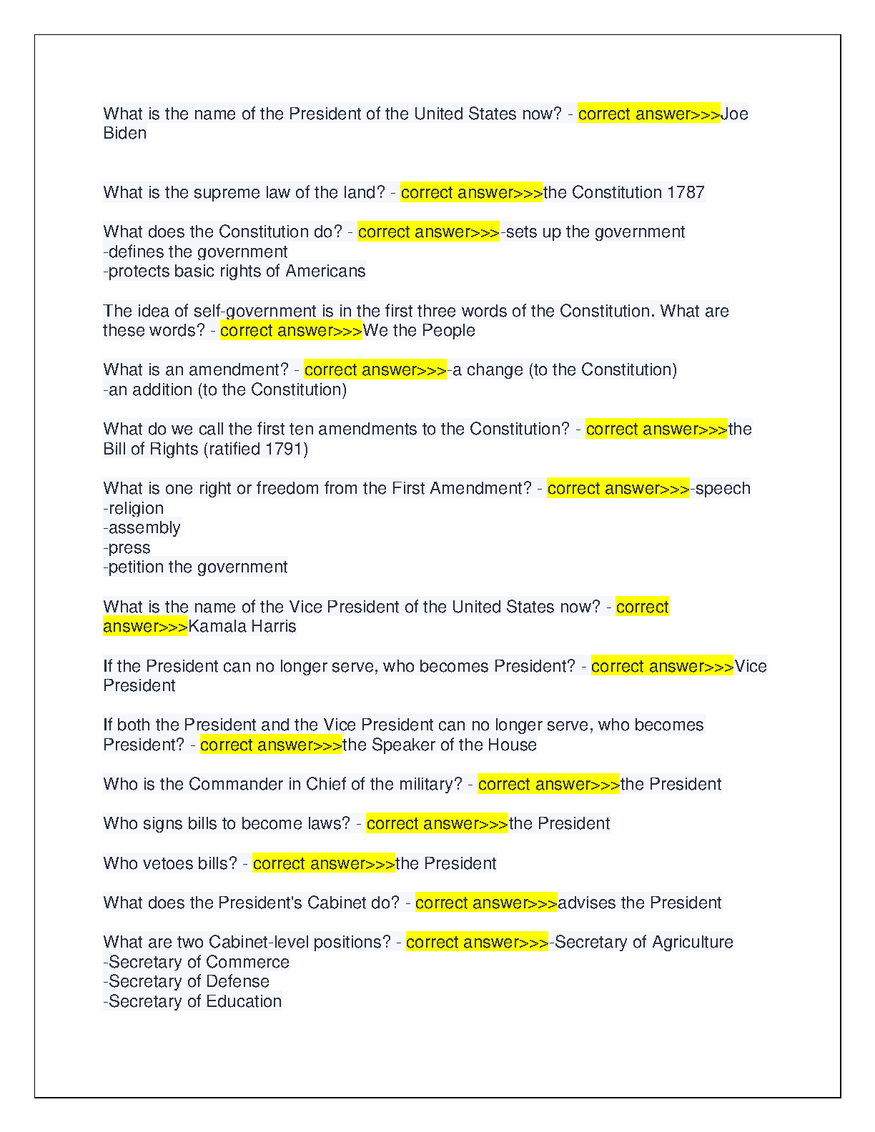 FCLE Study Guide 2026/27: Florida Civics Lit. Exam Prep & Answers IMG-3