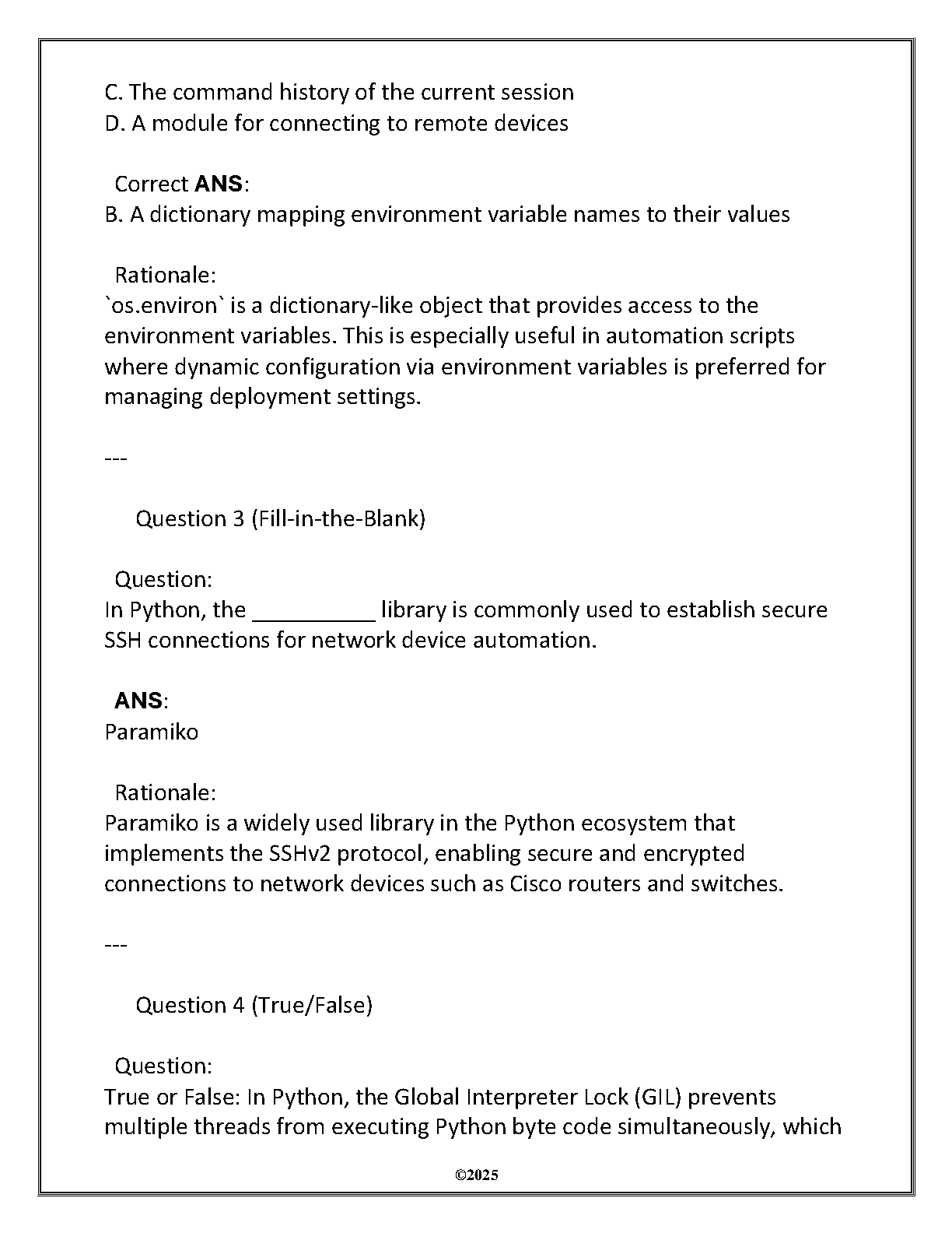 ITSW 2113 WGU D278 Test Bank and Solutions 2025 IMG-3