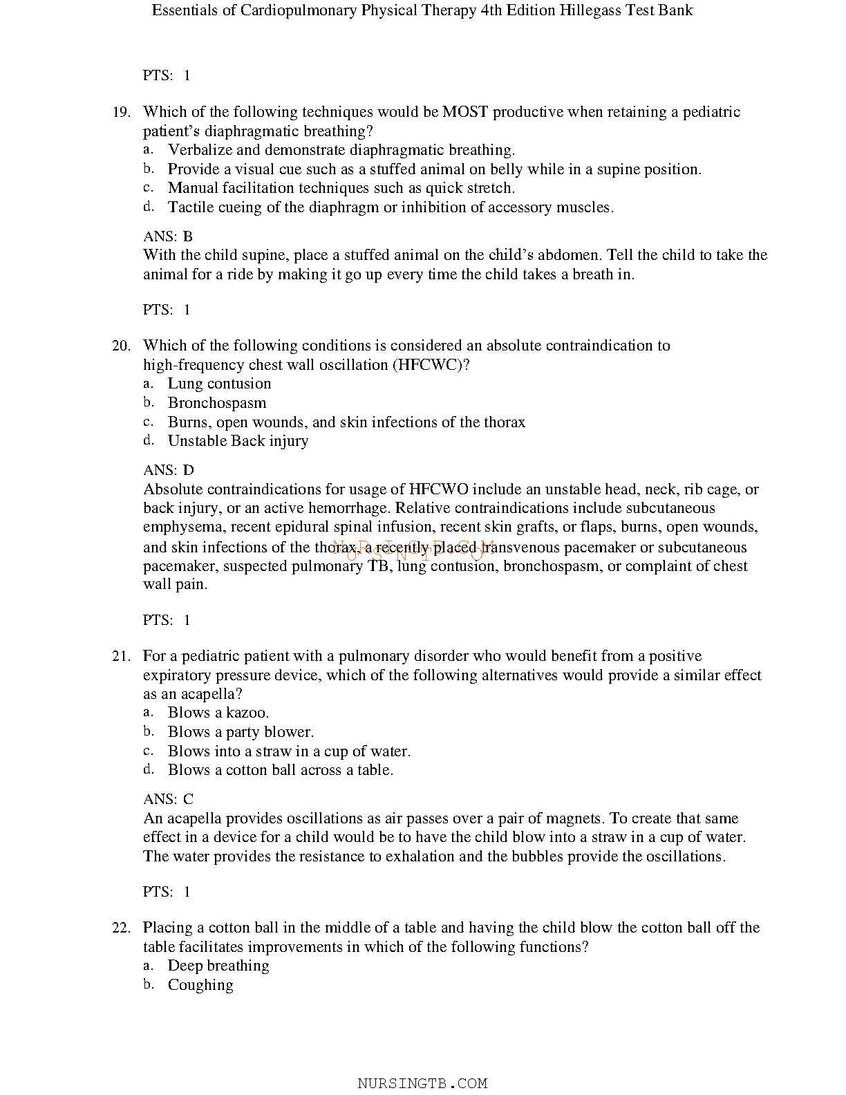 Essentials of Cardiopulmonary Physical Therapy 4th Edition IMG-1