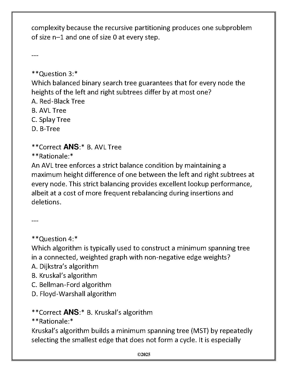 WGU C949 ICSC 2100 Data Structures Exam Review 2024-2025 IMG-3