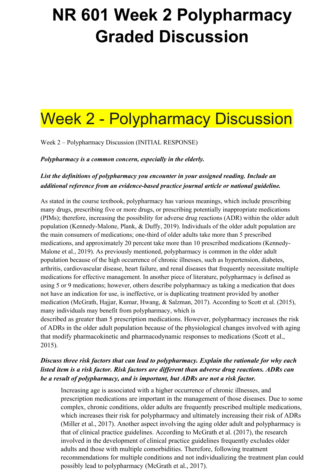 NR 601 Week 2 Polypharmacy Graded Discussion Guide IMG-1