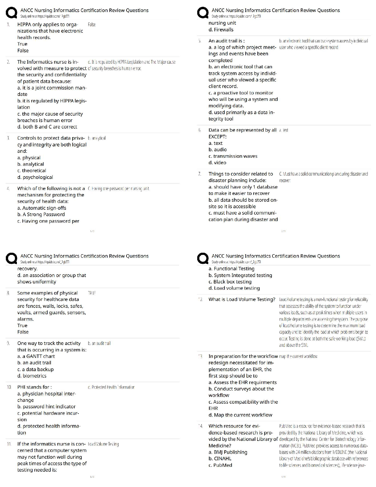 ANCC Nursing Informatics Test Bank 2026/27 Practice Questions IMG-1