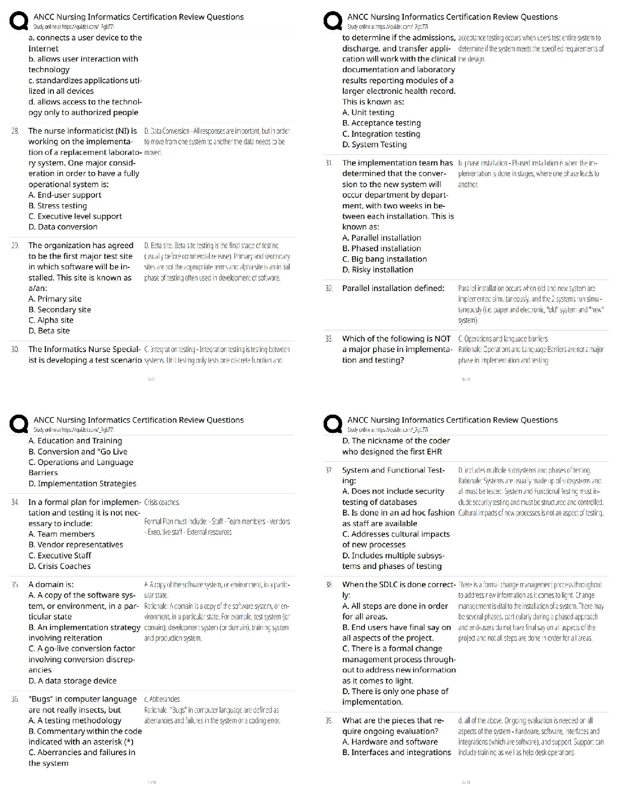 ANCC Nursing Informatics Test Bank 2026/27 Practice Questions IMG-3