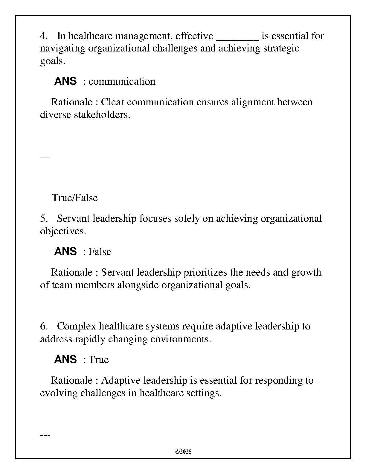 NURS 5207 Leadership & Mgmt PMHNP FA Exam Review IMG-3