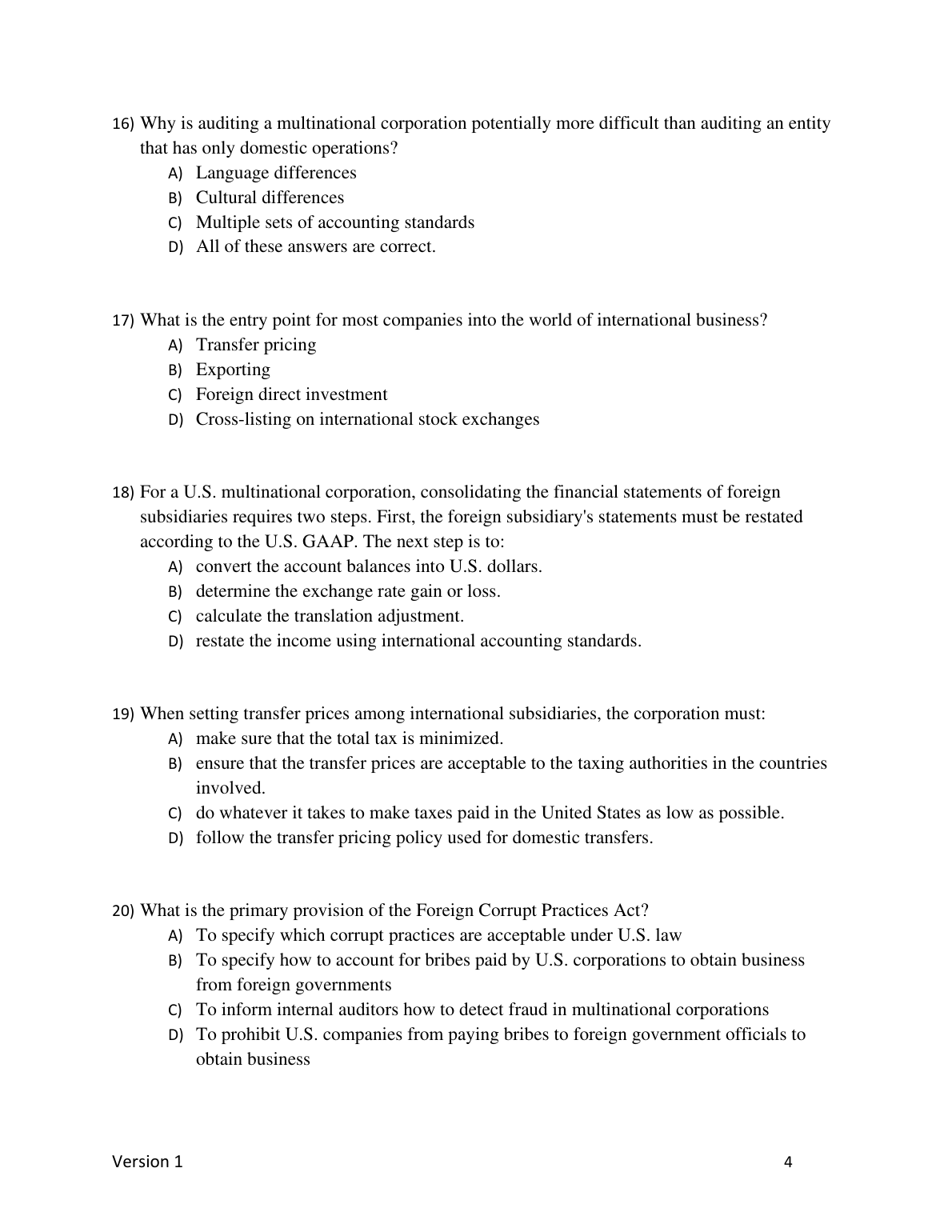 International Accounting 6th Edition TEST BANK IMG-1