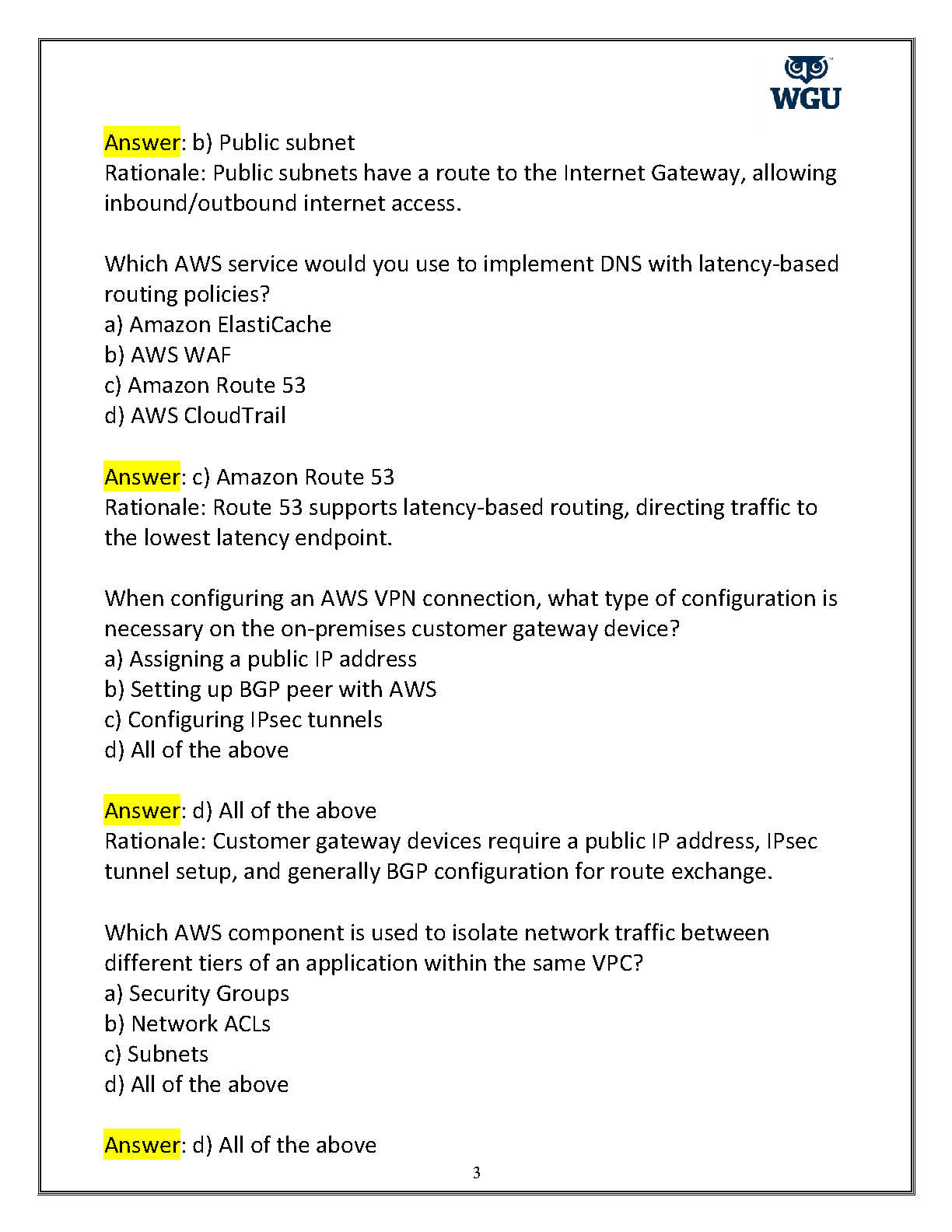 ITEC 3602 Networks Exam Prep: WGU D325 Question Bank & Answers IMG-3