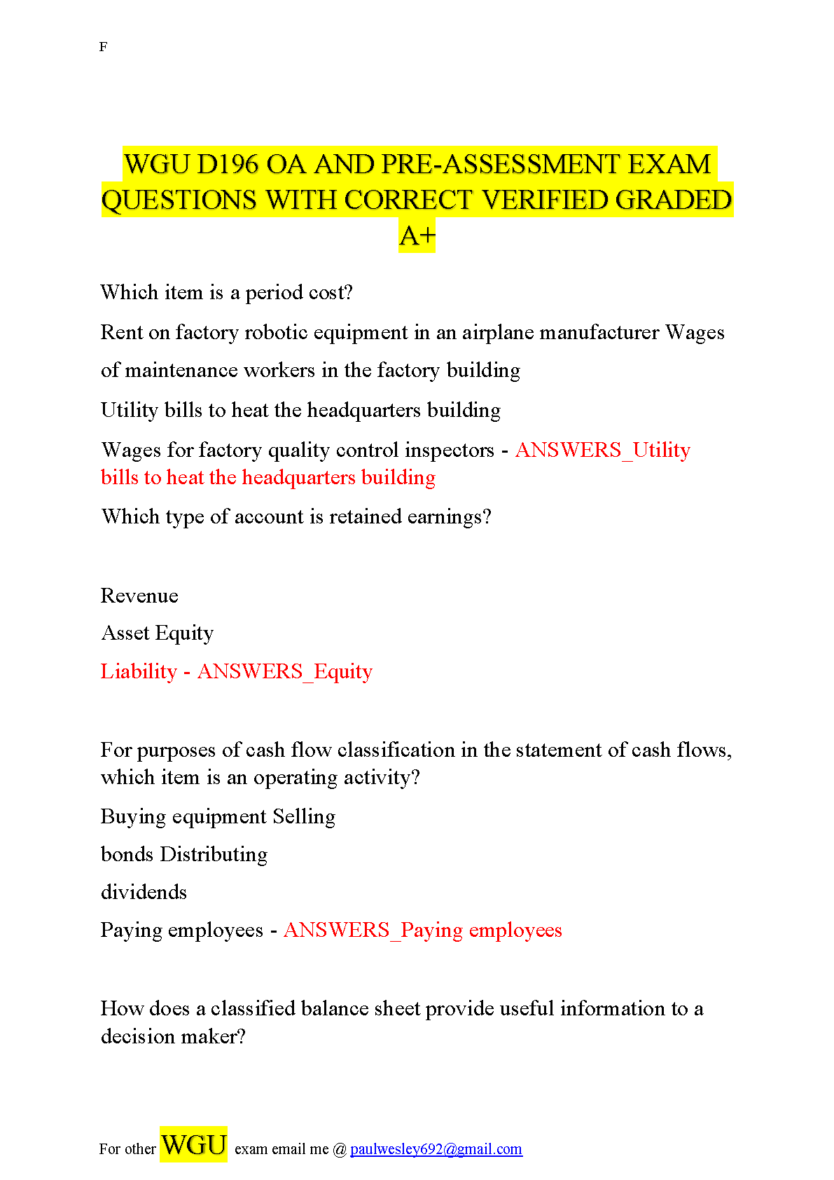 WGU D196 OA and Pre-Assessment Exam Q&A Guide 2024 IMG-1
