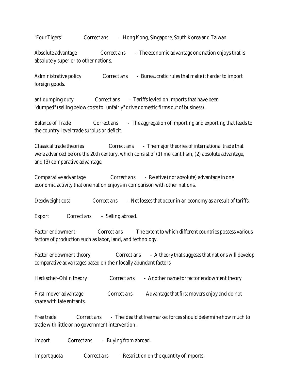 WGU C211 Test Bank: Global Economics by Carbaugh 18e IMG-3