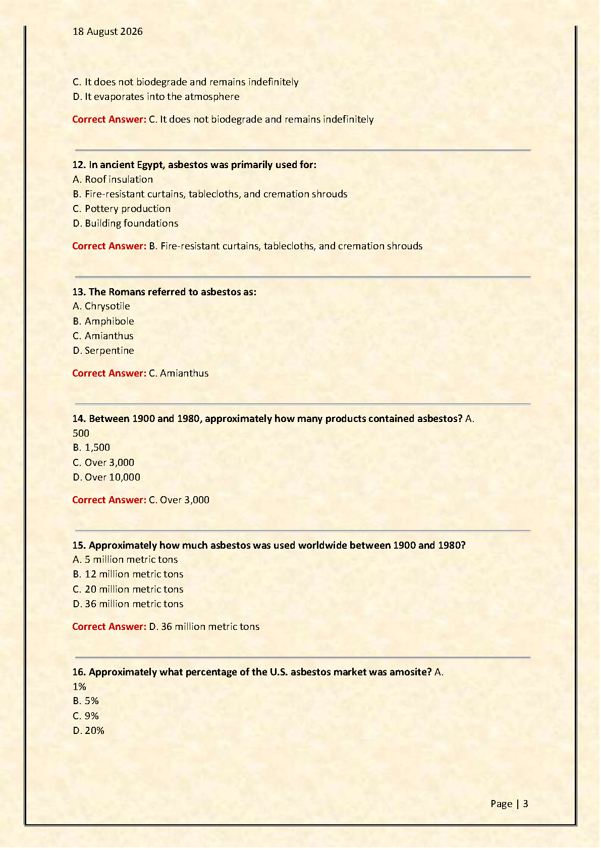Asbestos Inspector Test Bank 2026/27 150 Qs OSHA EPA IMG-3