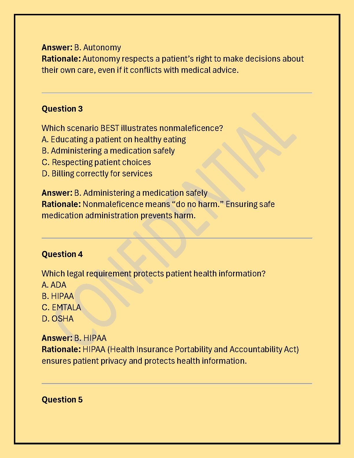 WGU D404 Healthcare Ethics Test Bank 150 Questions 2025