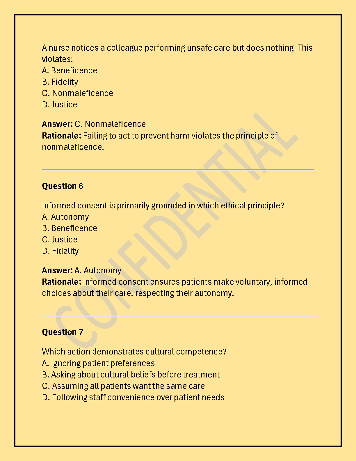 WGU D404 Healthcare Ethics Test Bank 150 Questions 2025 IMG-3