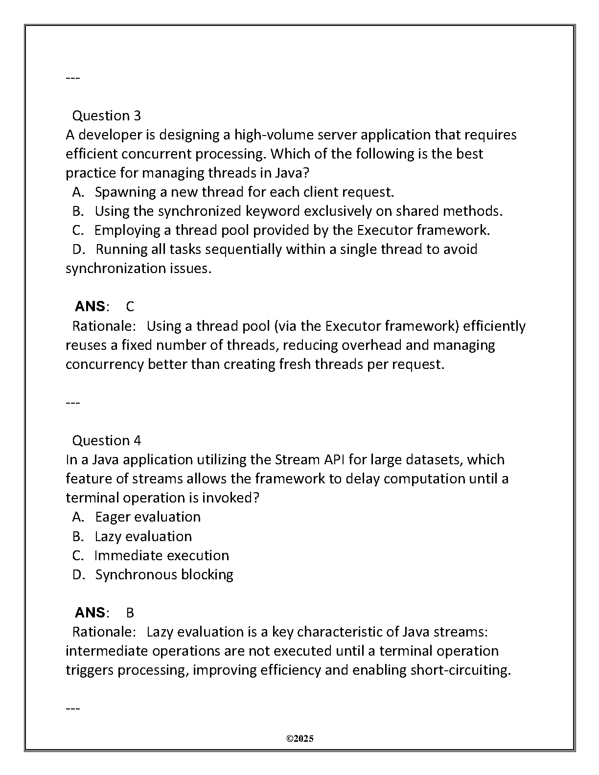 WGU D387 ITSW 3024 Advanced Java Exam Prep and Study Guide IMG-3
