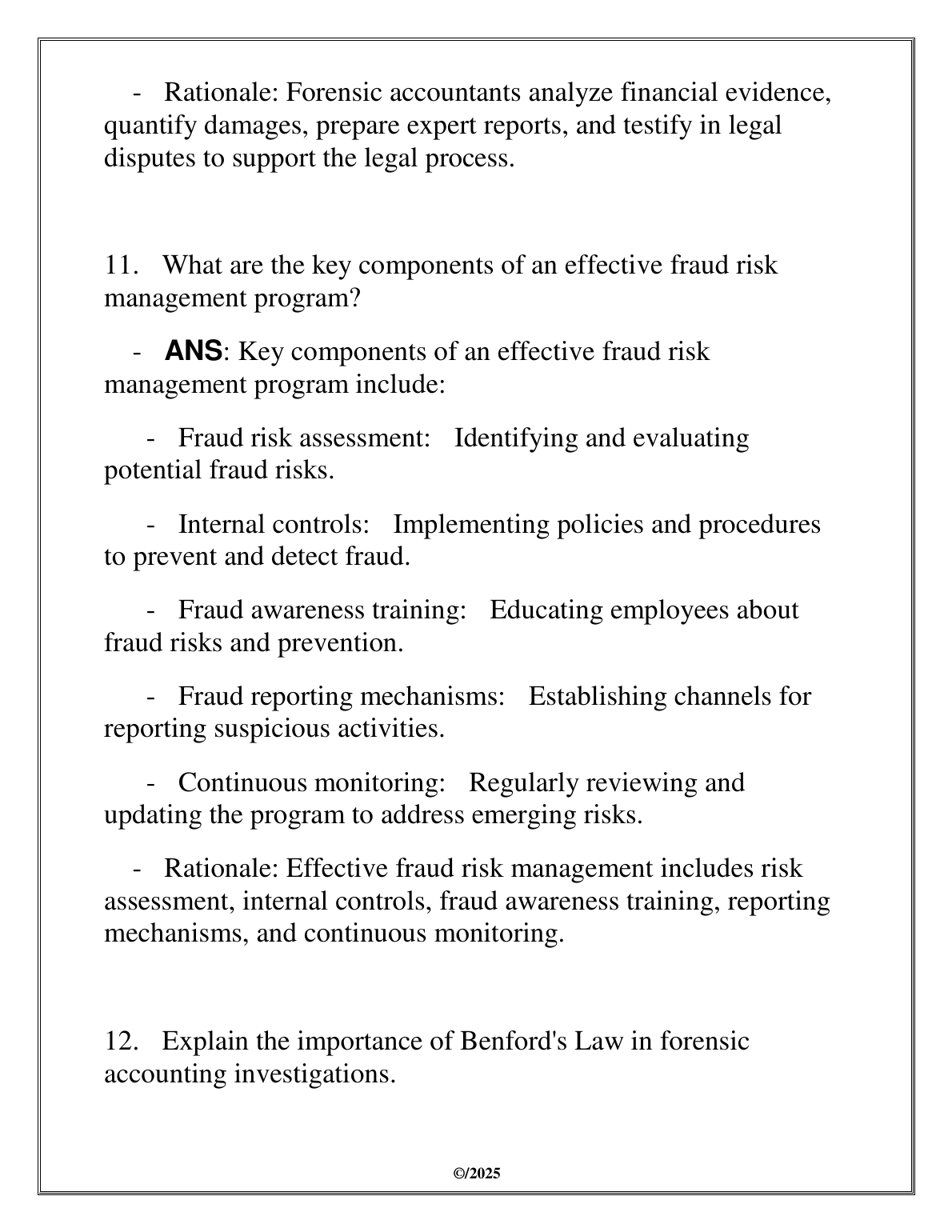 WGU C254 Fraud and Forensic Accounting Test Bank 2025 IMG-3