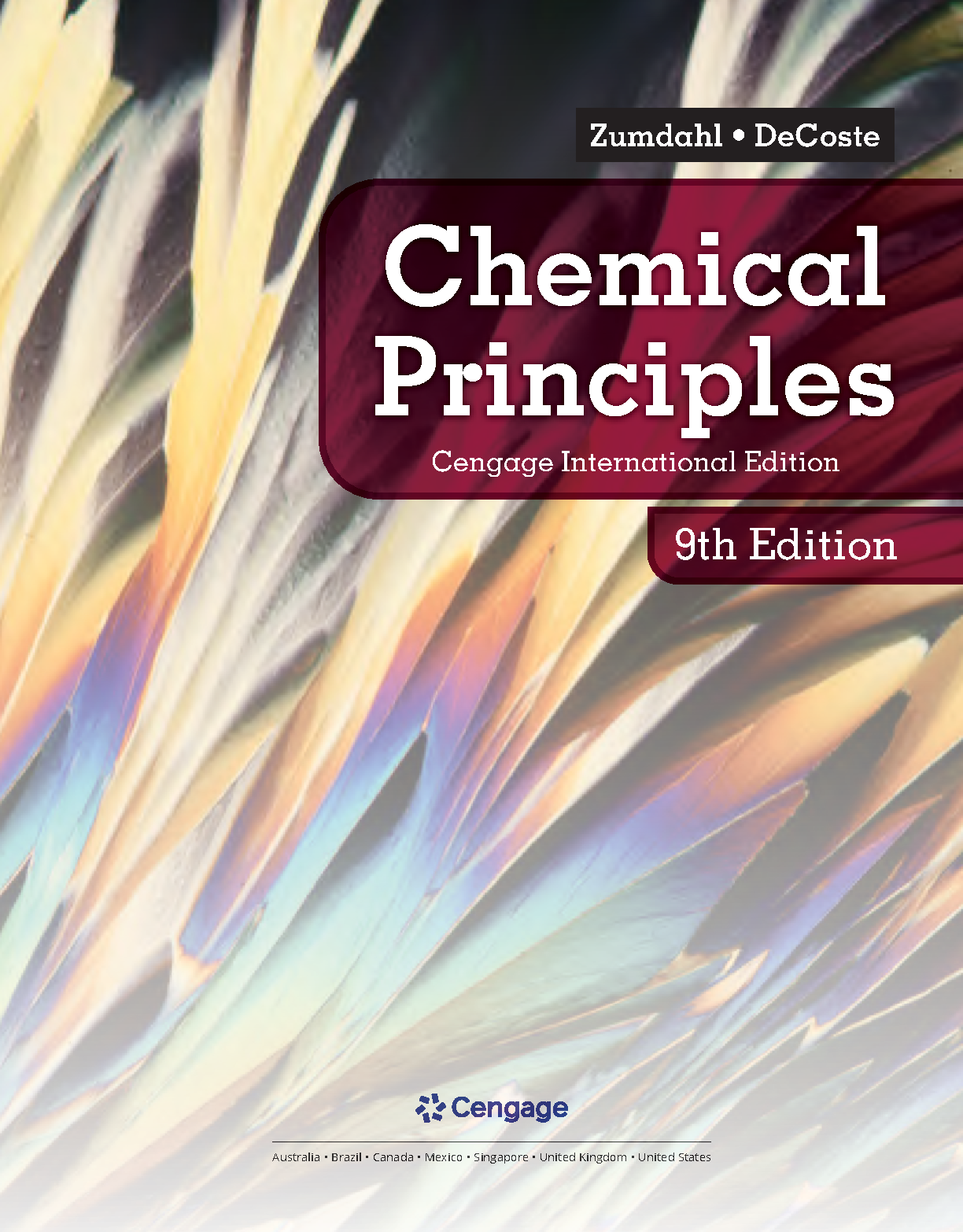 Zumdahl Chemical Principles 9th Ed Test Bank Questions