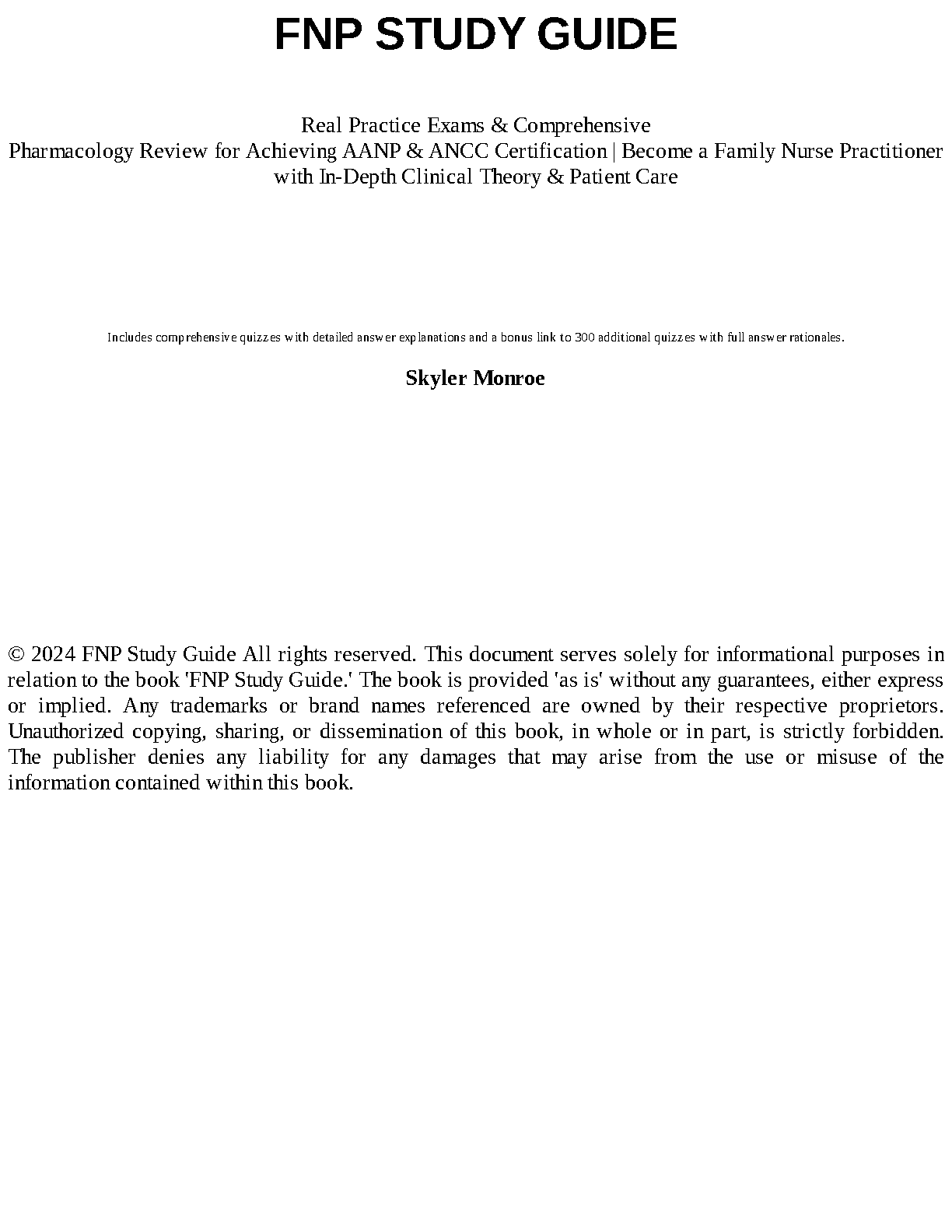 FNP Exam Prep 2026/27 | AANP & ANCC Nursing Study Guide