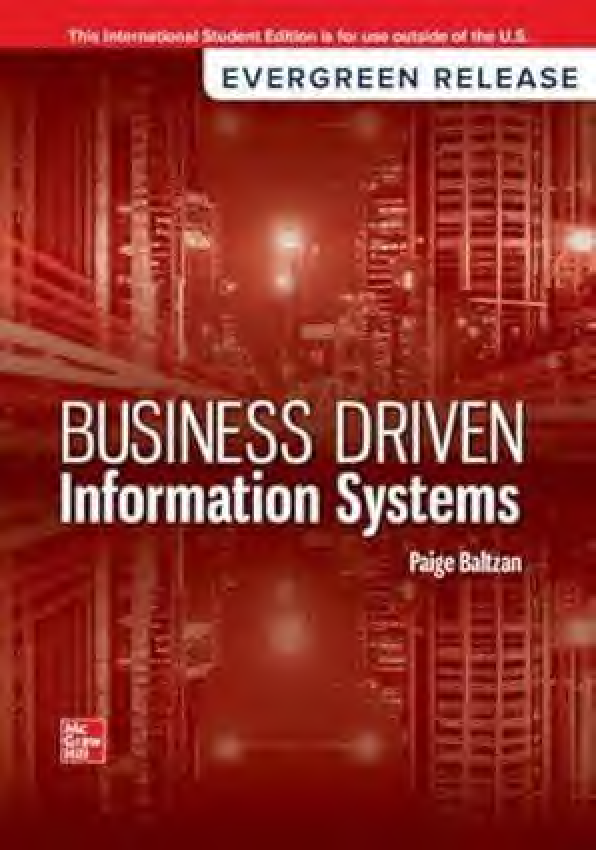 Baltzan Business Driven IS Solutions & Test Bank