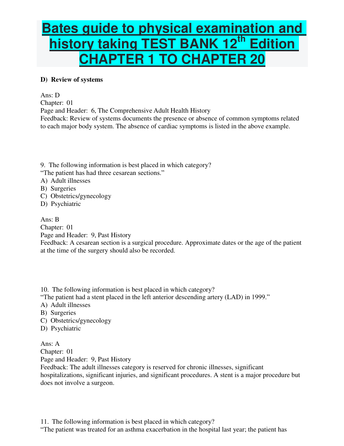 Bates’ Guide to Physical Examination and History Taking, 12E IMG-1