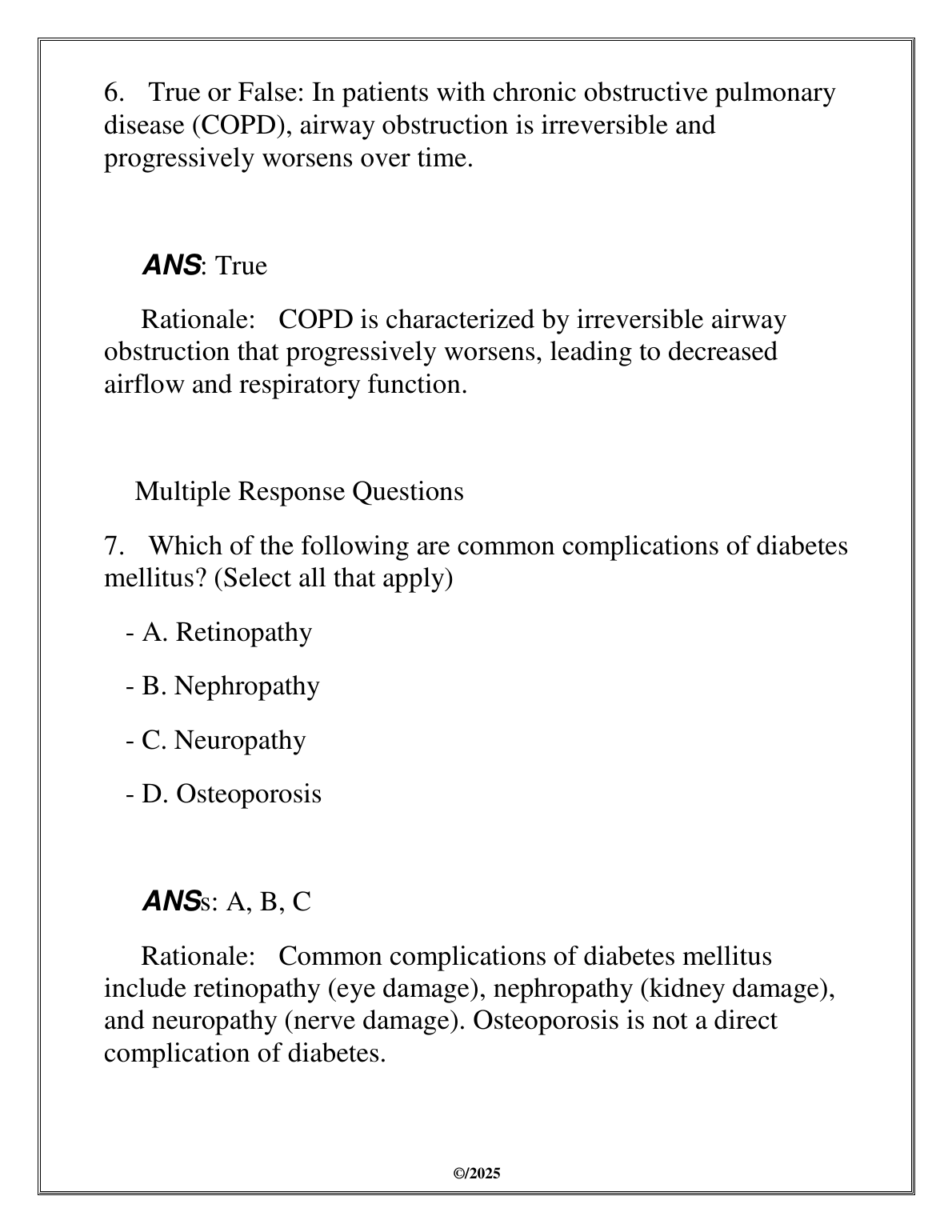 WGU NURS 2508 Pathophysiology FA Test Bank 2025 IMG-1