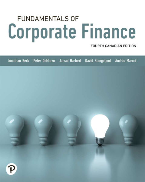 Fundamentals of Corporate Finance, 4th Cdn Edition