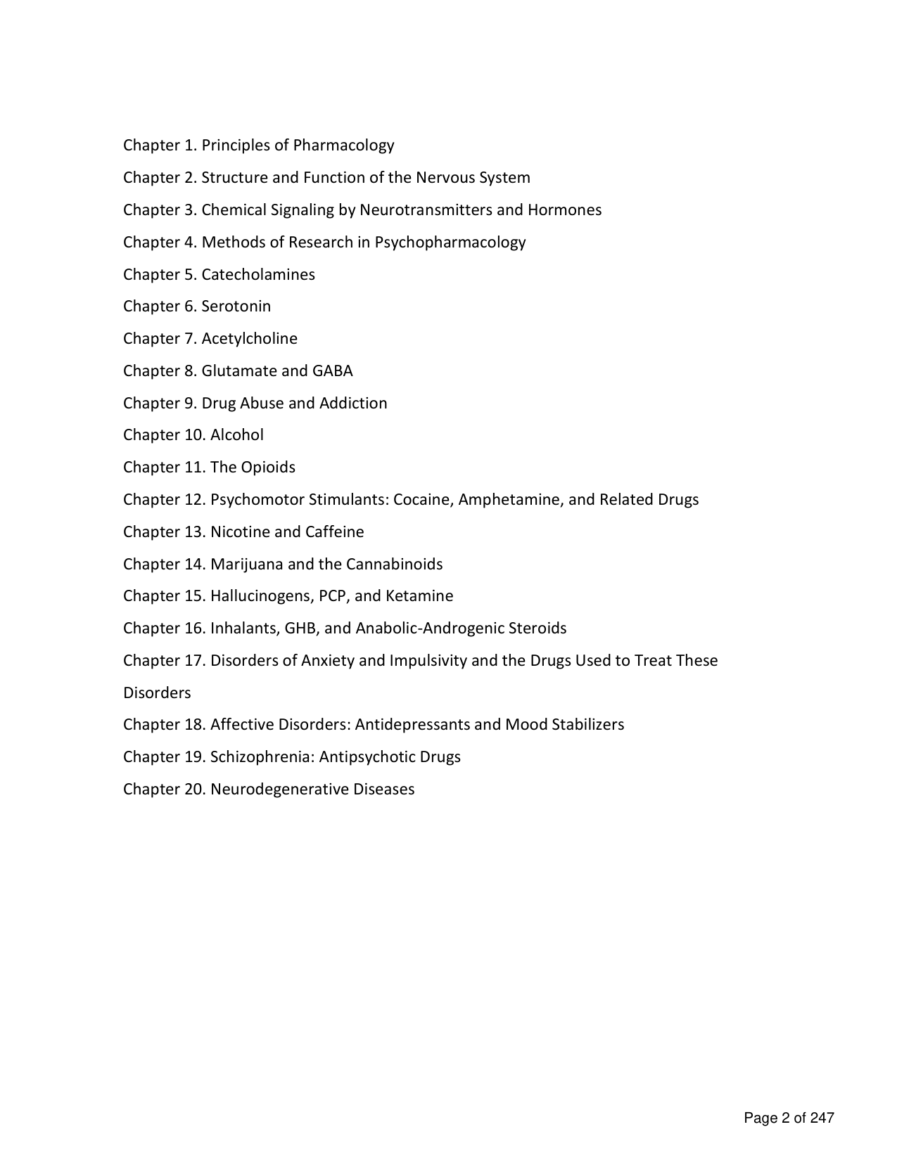Psychopharmacology Drugs the Brain and Behavior 3rd Edition