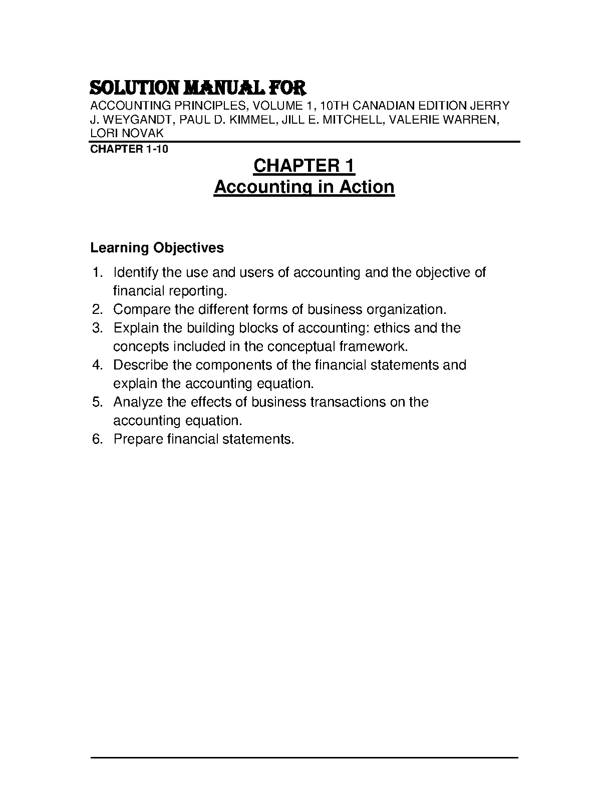 Accounting Principles, Volume 1, 10th Canadian Edition
