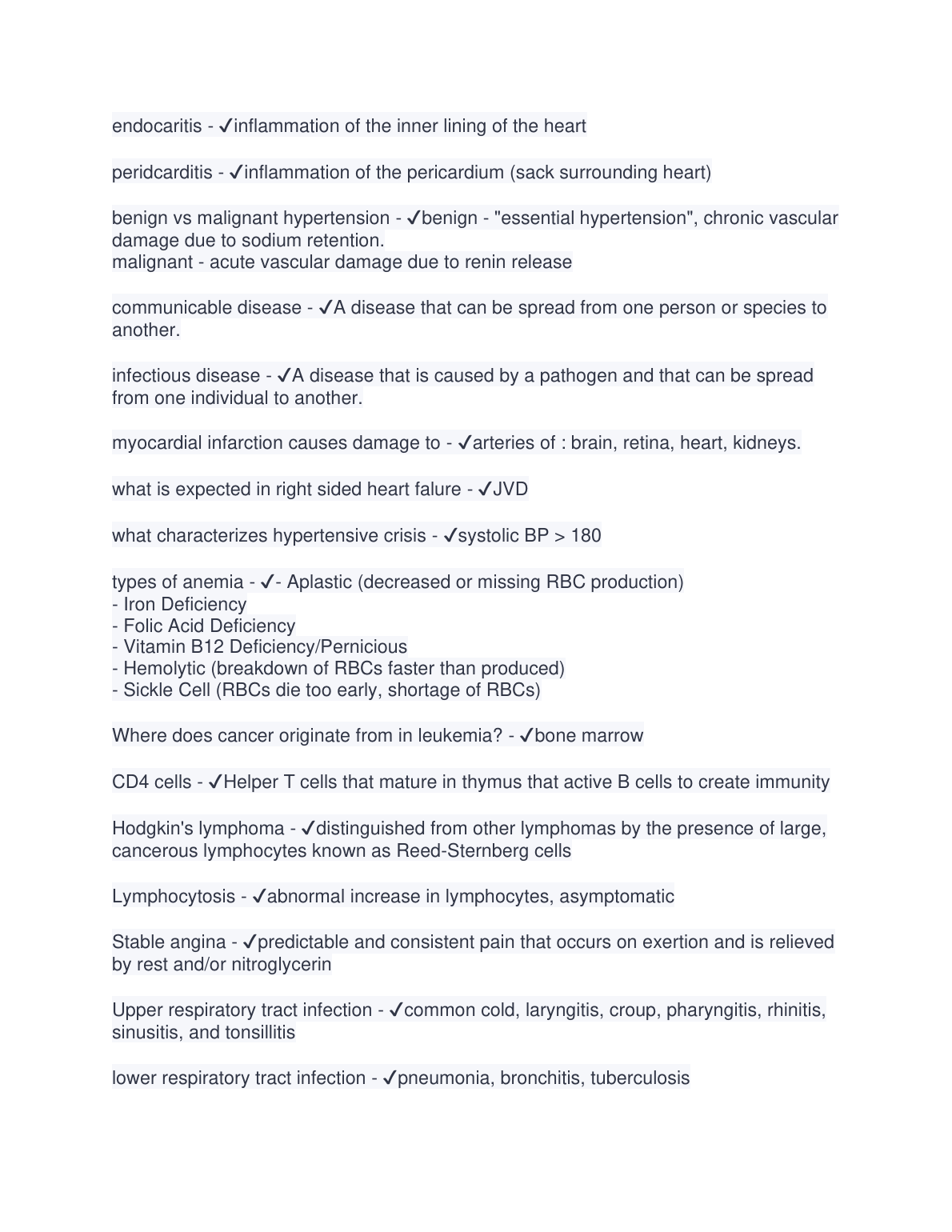 WGU Pathophysiology D236 Study Guide 2024/2025