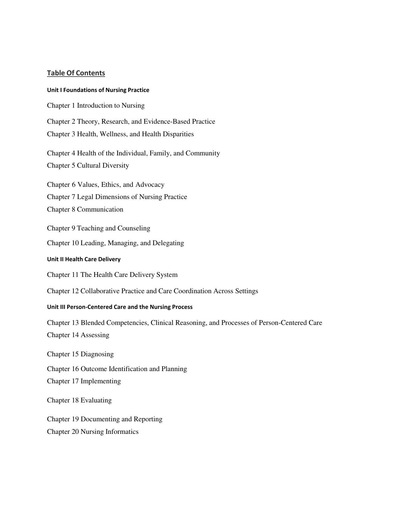 FUNDAMENTALS OF NURSING 9TH EDITION TEST BANK
