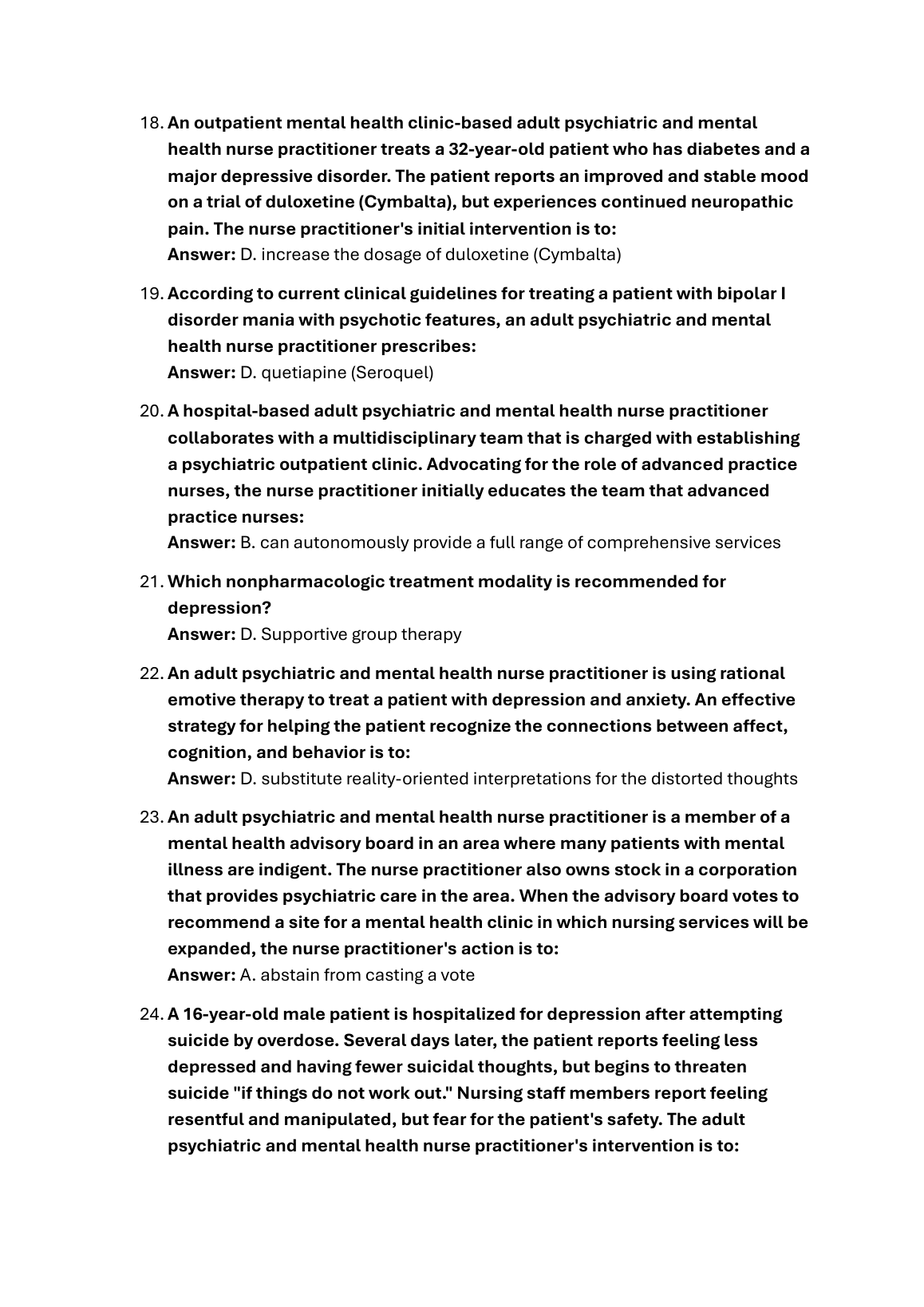 ANCC PMHNP Test Bank 2026/27 Certified Q&A IMG-1