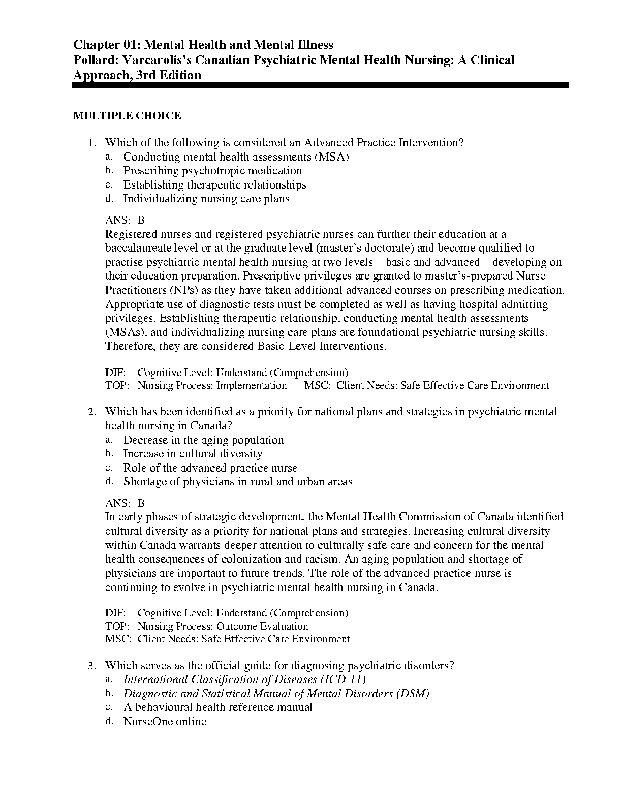 Varcarolis's Canadian Psychiatric Mental Health Nursing, 3rd