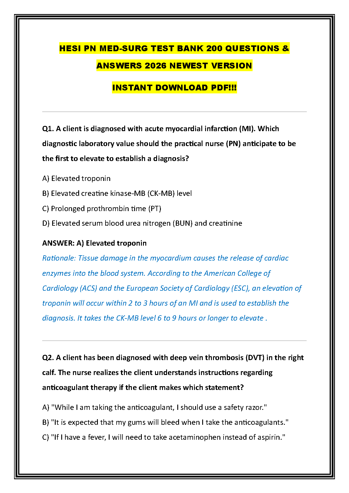 Adult Med Surg Test Bank PN NCLEX Practice Questions IMG-1