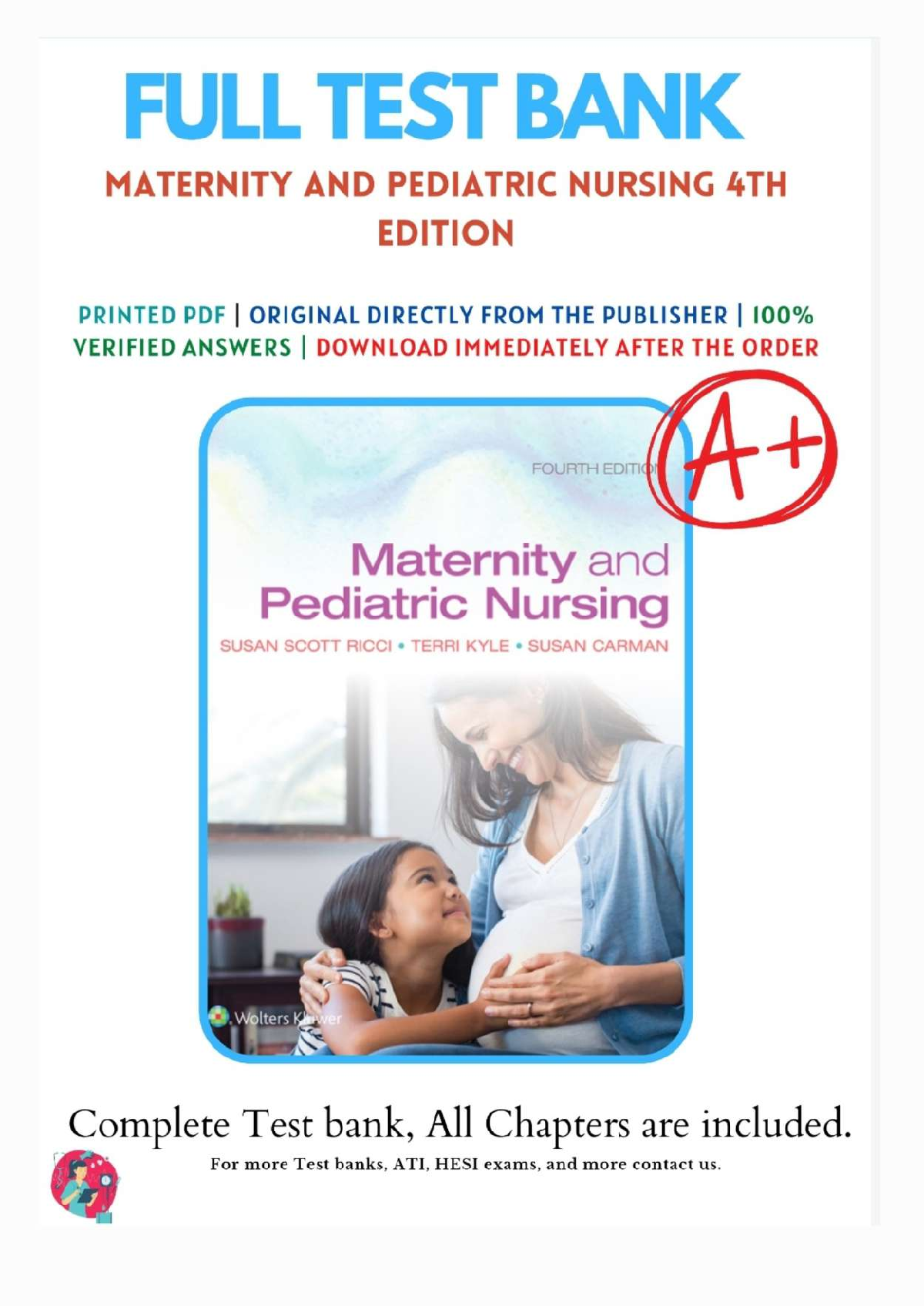 Ricci Maternity Pediatrics Nursing Test Bank 2026/27 IMG-1