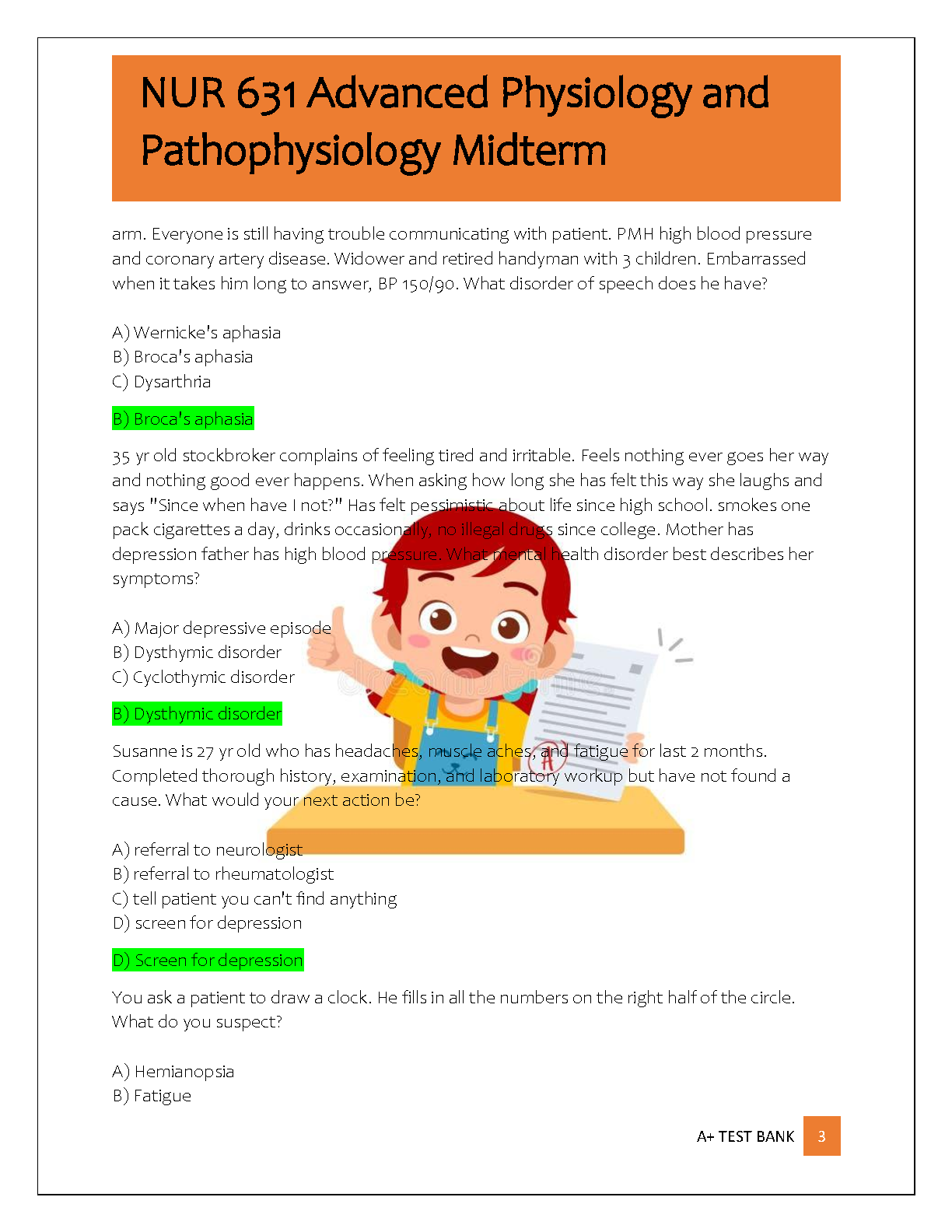 NUR 631 Pathophysiology Test Bank GCU 2026 Answers IMG-3